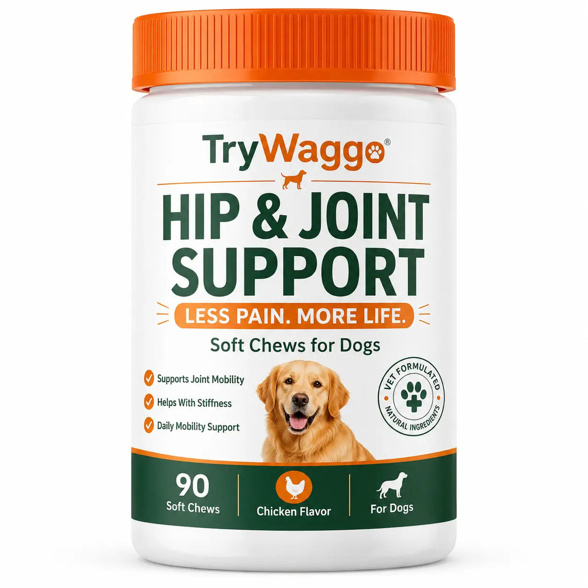 Hip & Joint Soft Chews for Dogs - 90 chews